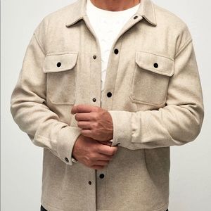 Men’s Goodfellow Heathered Green Sherpa Shacket